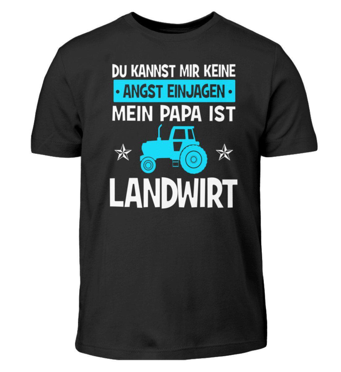 Mein Papa ist Landwirt · Kinder T-Shirt-Kinder T-Shirt-Black-3/4 (98/104)-Agrarstarz
