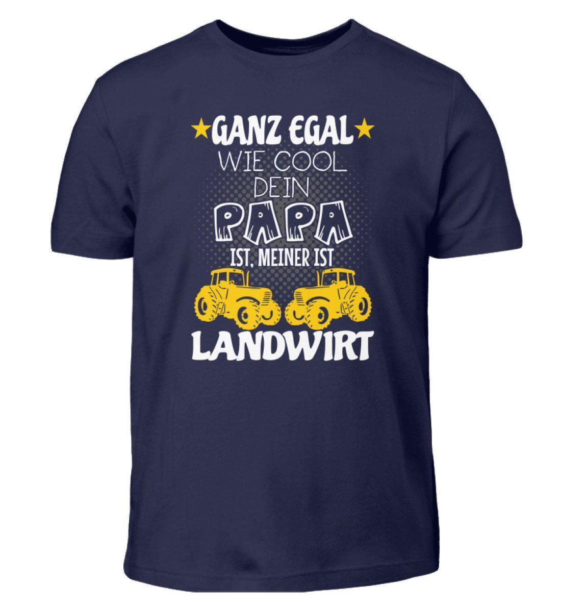 Mein Papa ist Landwirt · Kinder T-Shirt-Kinder T-Shirt-Navy-12/14 (152/164)-Agrarstarz