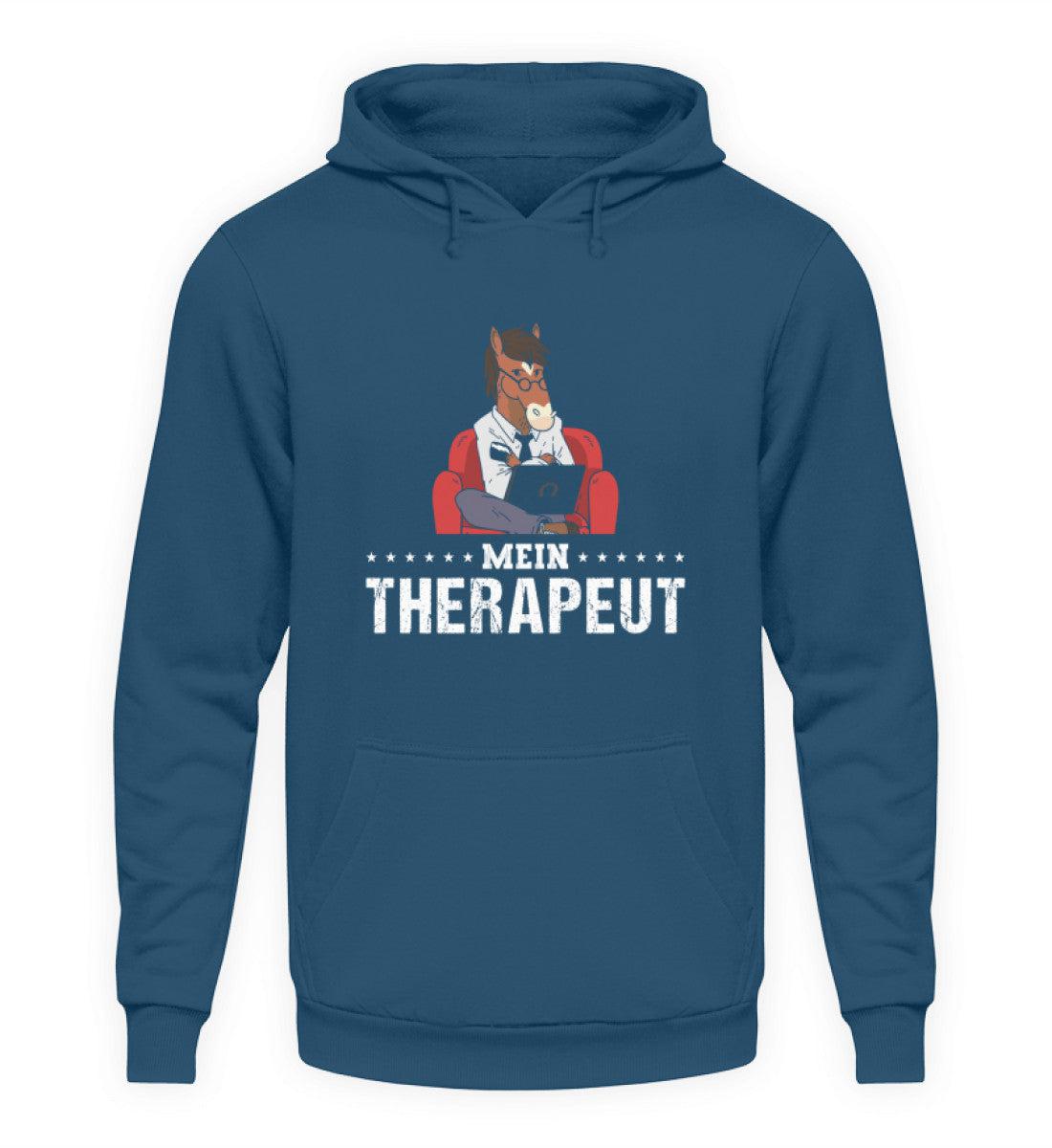 Mein Therapeut Pferd · Unisex Kapuzenpullover Hoodie-Unisex Hoodie-Airforce Blue-S-Agrarstarz