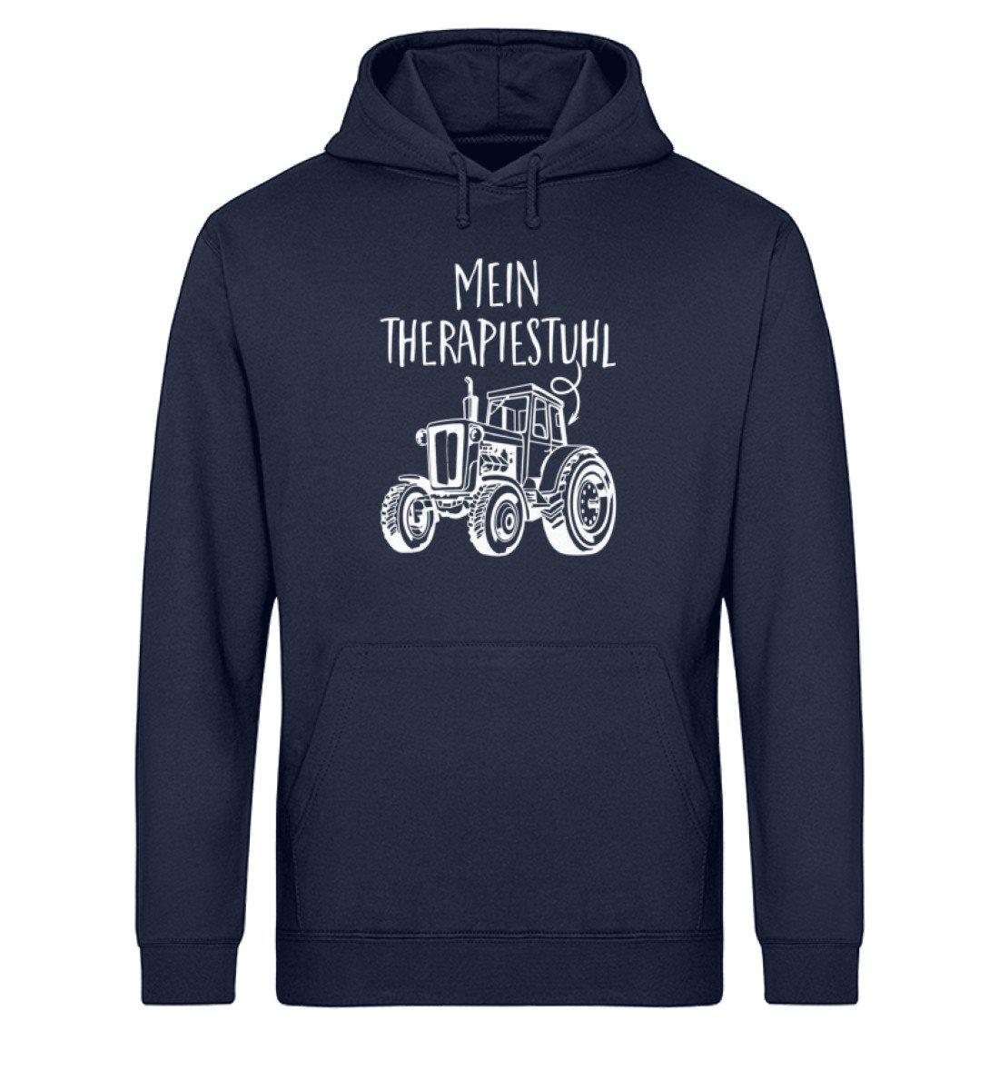 Mein Therapiestuhl Traktor · Unisex Organic Hoodie-Drummer Hoodie ST/ST-French Navy-XS-Agrarstarz