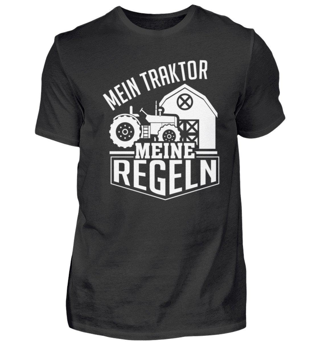Mein Traktor meine Regeln · Herren T-Shirt-Herren Basic T-Shirt-Black-S-Agrarstarz