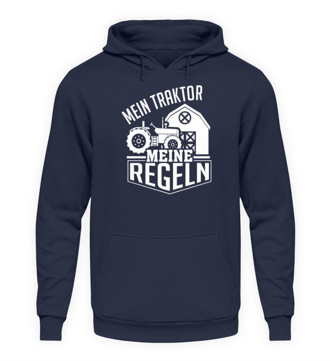 Mein Traktor meine Regeln · Unisex Kapuzenpullover Hoodie-Unisex Hoodie-Oxford Navy-L-Agrarstarz