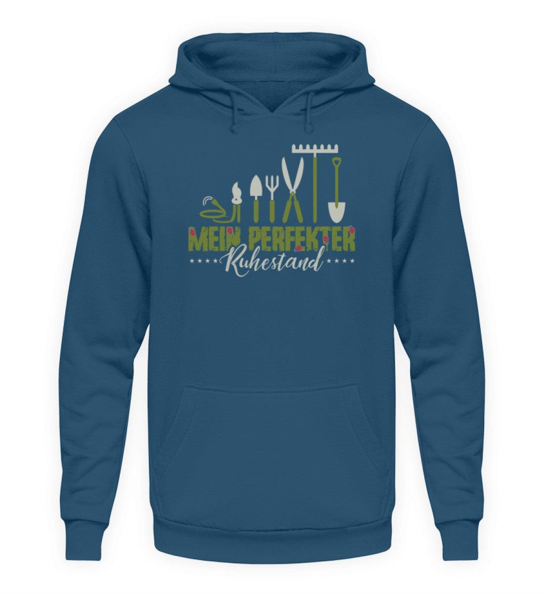 Mein perfekter Ruhestand Garten · Unisex Kapuzenpullover Hoodie-Unisex Hoodie-Airforce Blue-S-Agrarstarz