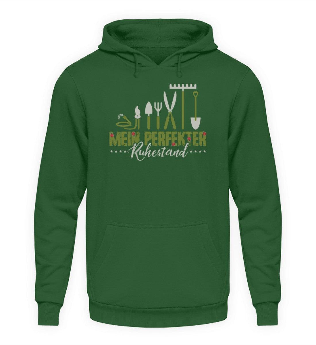 Mein perfekter Ruhestand Garten · Unisex Kapuzenpullover Hoodie-Unisex Hoodie-Bottle Green-S-Agrarstarz