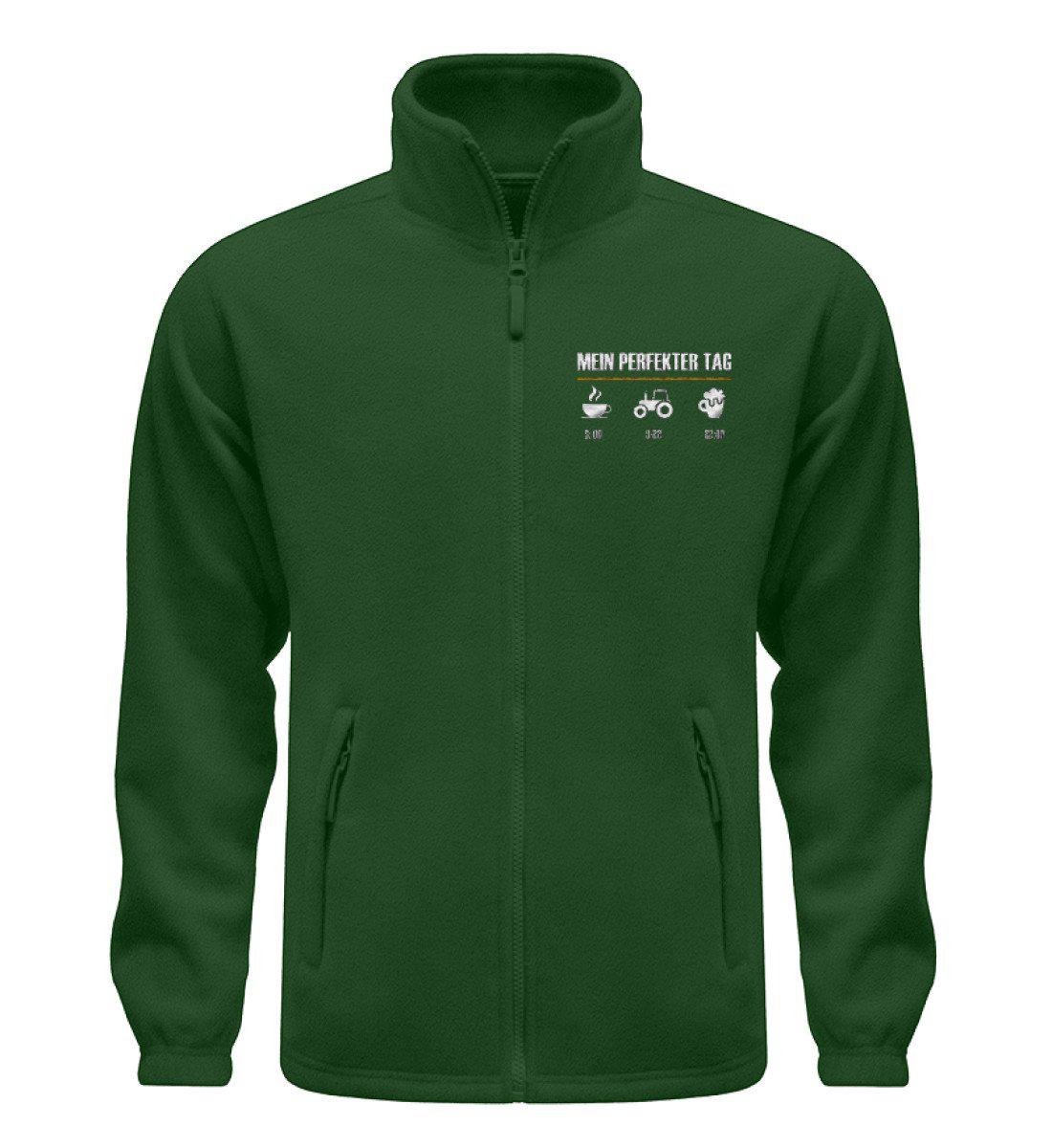Mein perfekter Tag 1 · Fleece Jacke mit Stick-Fleece Jacke mit Stick-Dark Green-S-Agrarstarz