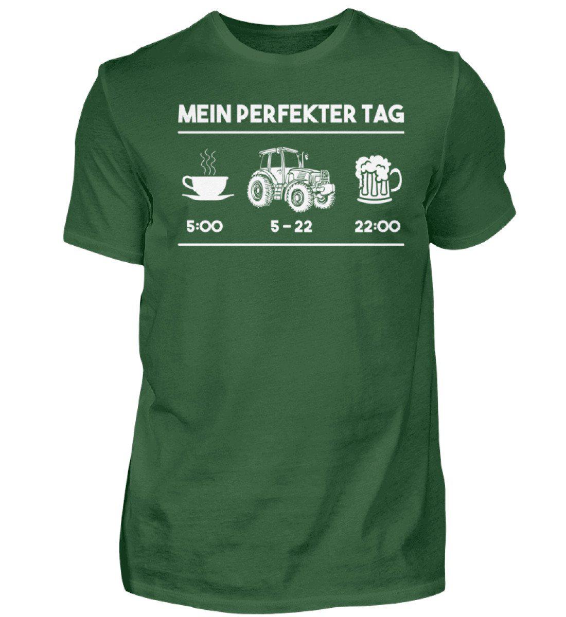 Mein perfekter Tag 1 · Herren T-Shirt-Herren Basic T-Shirt-Bottle Green-S-Agrarstarz