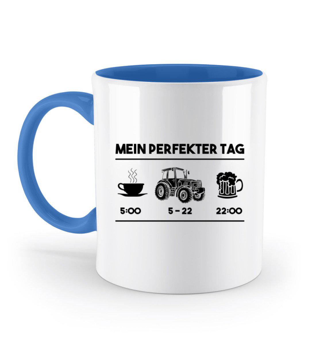 Mein perfekter Tag 1 · Keramik Tasse zweifarbig-Keramik Tasse Zweifarbig-Blue-330ml-Agrarstarz