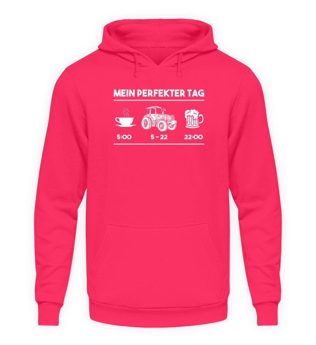 Mein perfekter Tag 1 · Unisex Kapuzenpullover Hoodie-Unisex Hoodie-Hot Pink-L-Agrarstarz