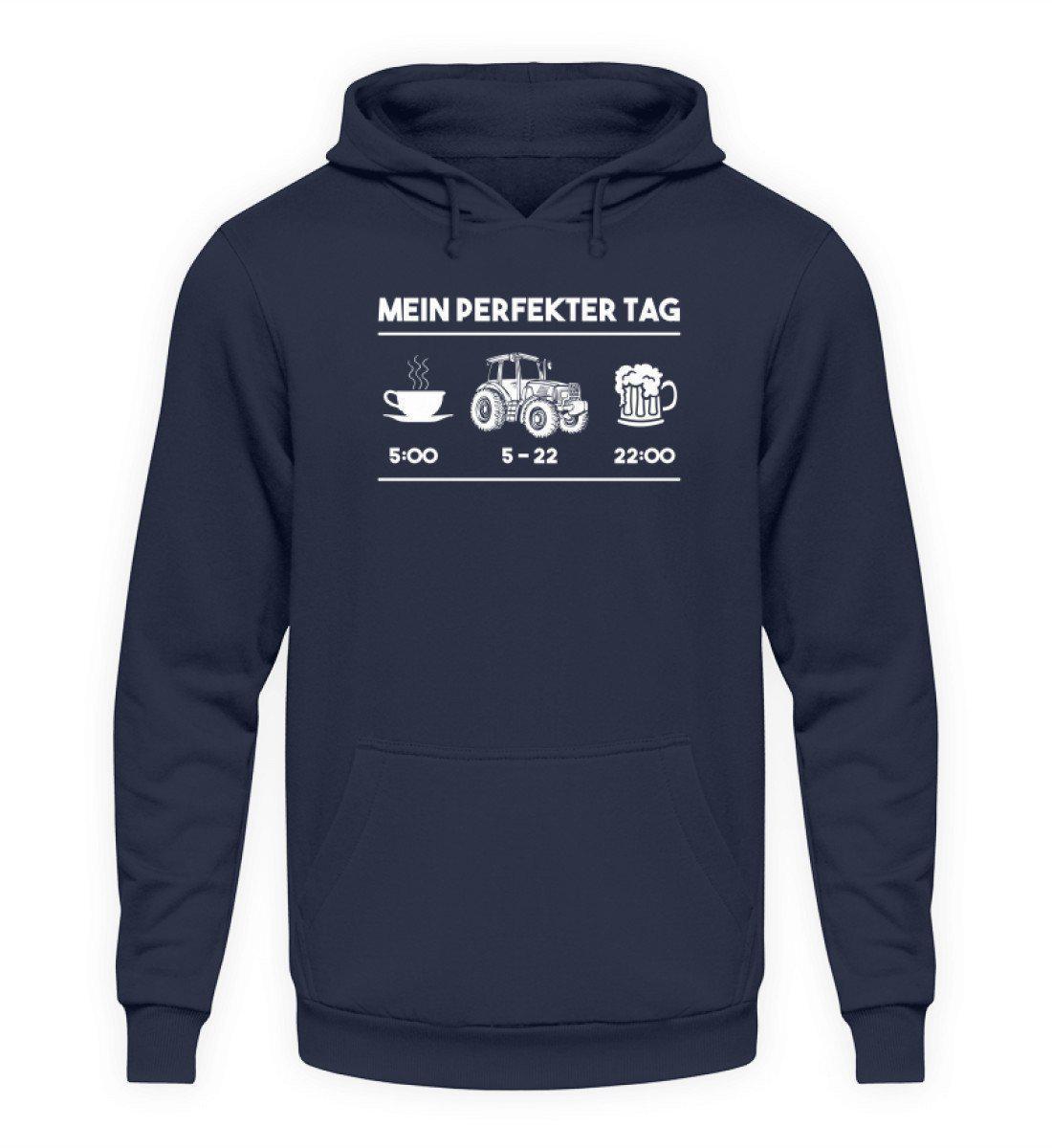 Mein perfekter Tag 1 · Unisex Kapuzenpullover Hoodie-Unisex Hoodie-Oxford Navy-L-Agrarstarz