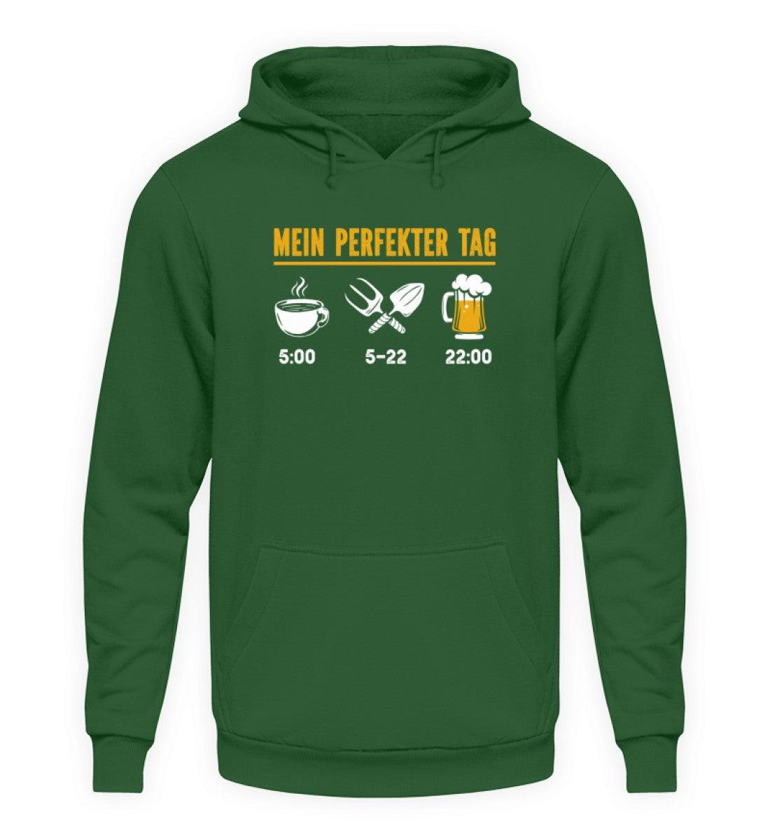 Mein perfekter Tag Garten · Unisex Kapuzenpullover Hoodie-Unisex Hoodie-Bottle Green-S-Agrarstarz