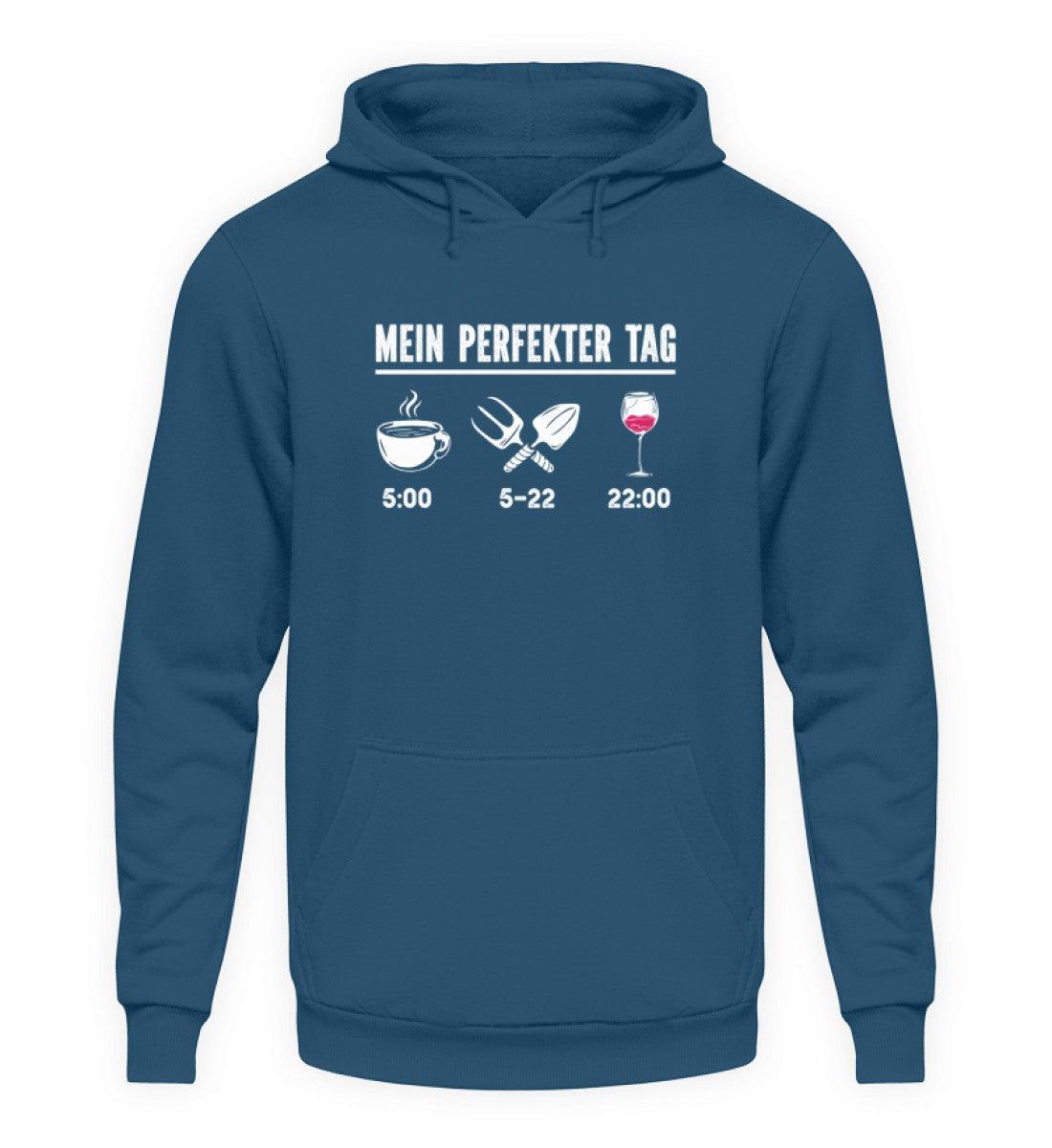 Mein perfekter Tag Garten Wein · Unisex Kapuzenpullover Hoodie-Unisex Hoodie-Airforce Blue-S-Agrarstarz
