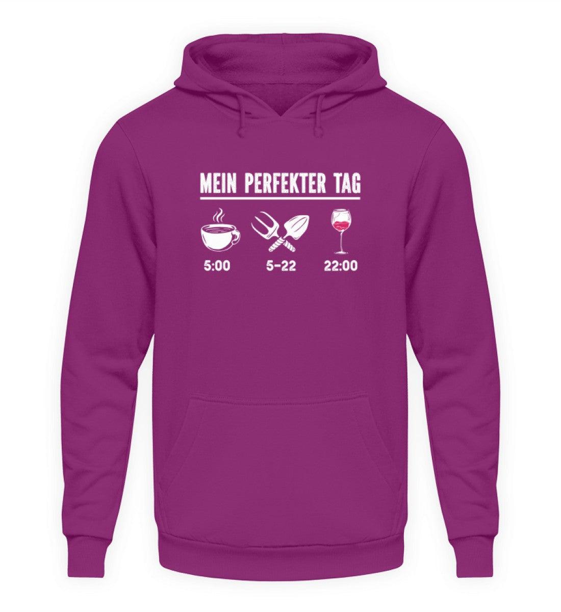 Mein perfekter Tag Garten Wein · Unisex Kapuzenpullover Hoodie-Unisex Hoodie-Magenta Magic-S-Agrarstarz