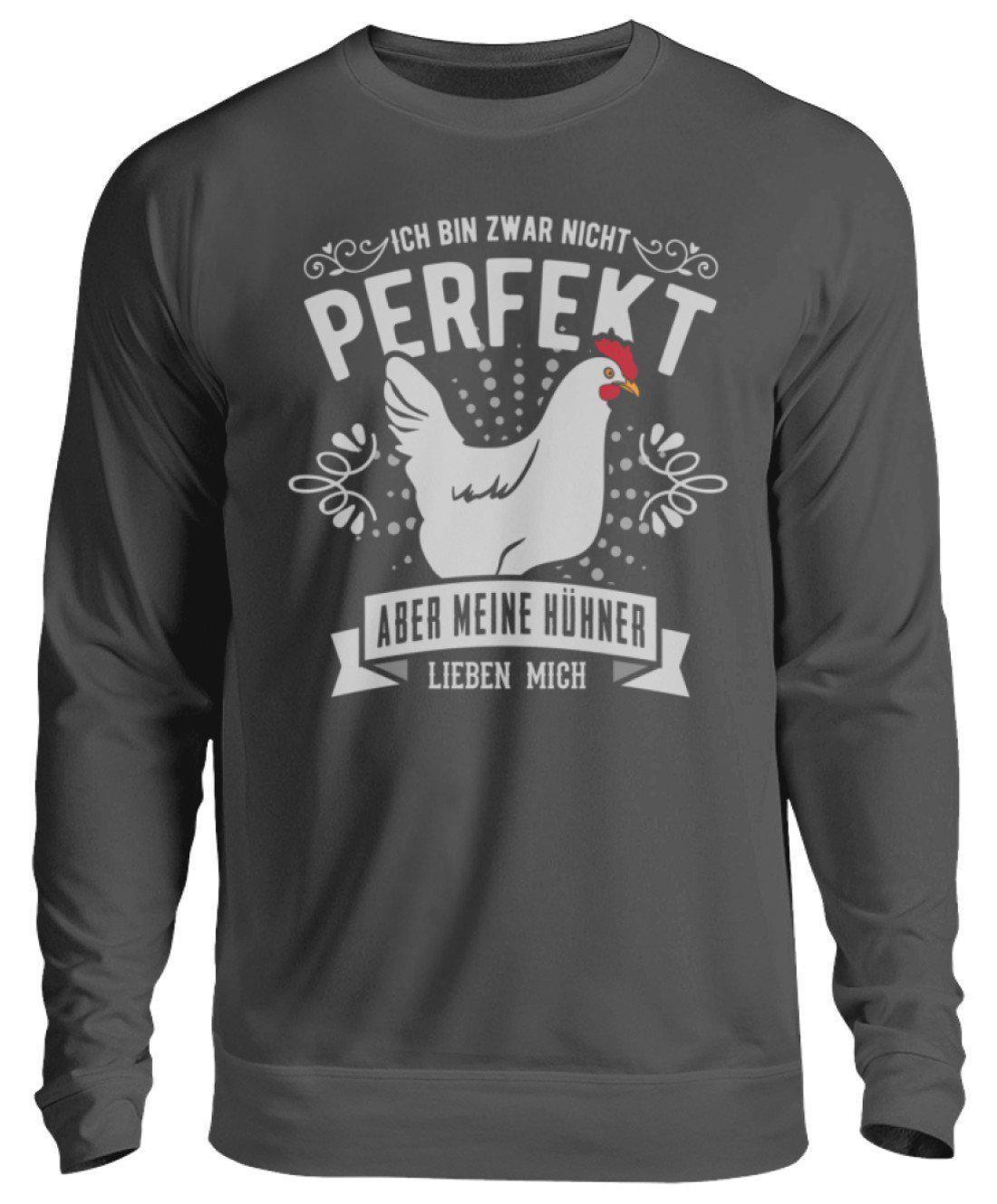 Meine Hühner lieben mich · Unisex Sweatshirt Pullover-Unisex Sweatshirt-Storm Grey (Solid)-S-Agrarstarz