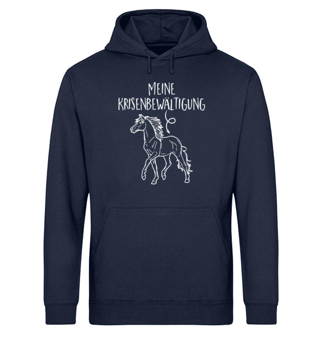 Meine Krisenbewältigung Pferd · Unisex Organic Hoodie-Drummer Hoodie ST/ST-French Navy-XS-Agrarstarz