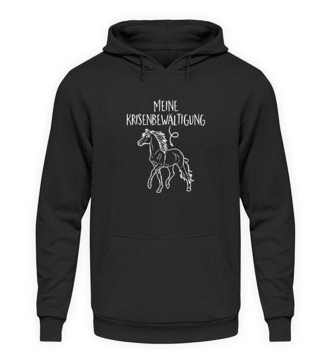 Meine Krisenbewältigung · Unisex Kapuzenpullover Hoodie-Unisex Hoodie-Jet Black-S-Agrarstarz
