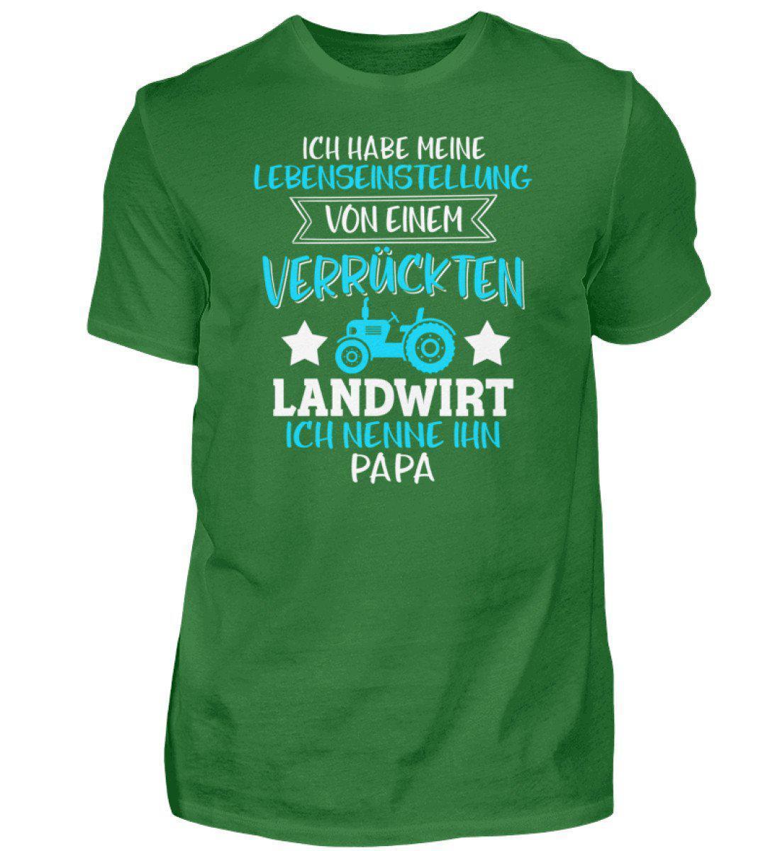 Meine Lebenseinstellung · Herren T-Shirt-Herren Basic T-Shirt-Kelly Green-S-Agrarstarz