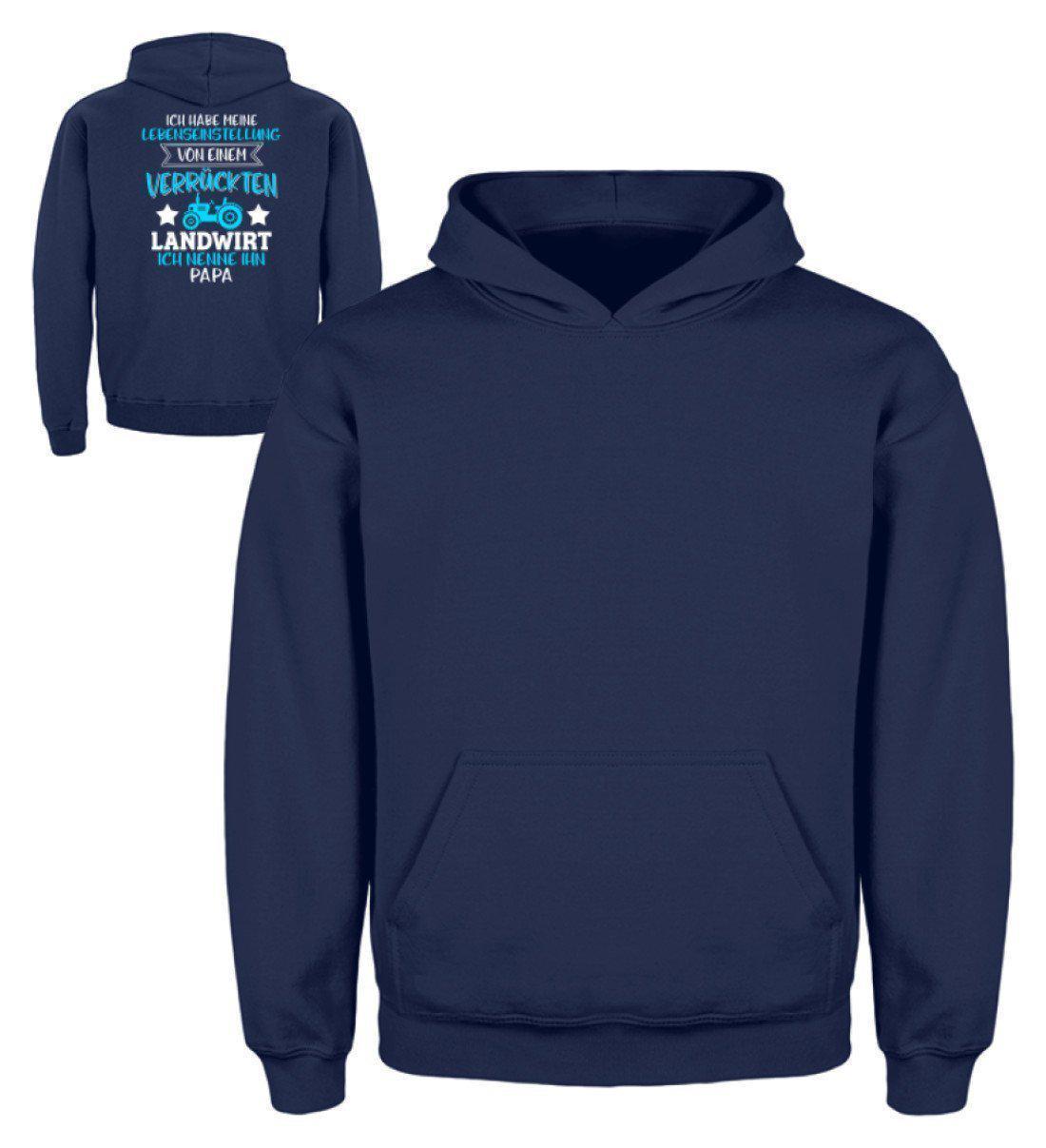 Meine Lebenseinstellung · Kinder Kapuzenpullover Hoodie-Kinder Hoodie-New French Navy-3/4 (98/104)-Agrarstarz