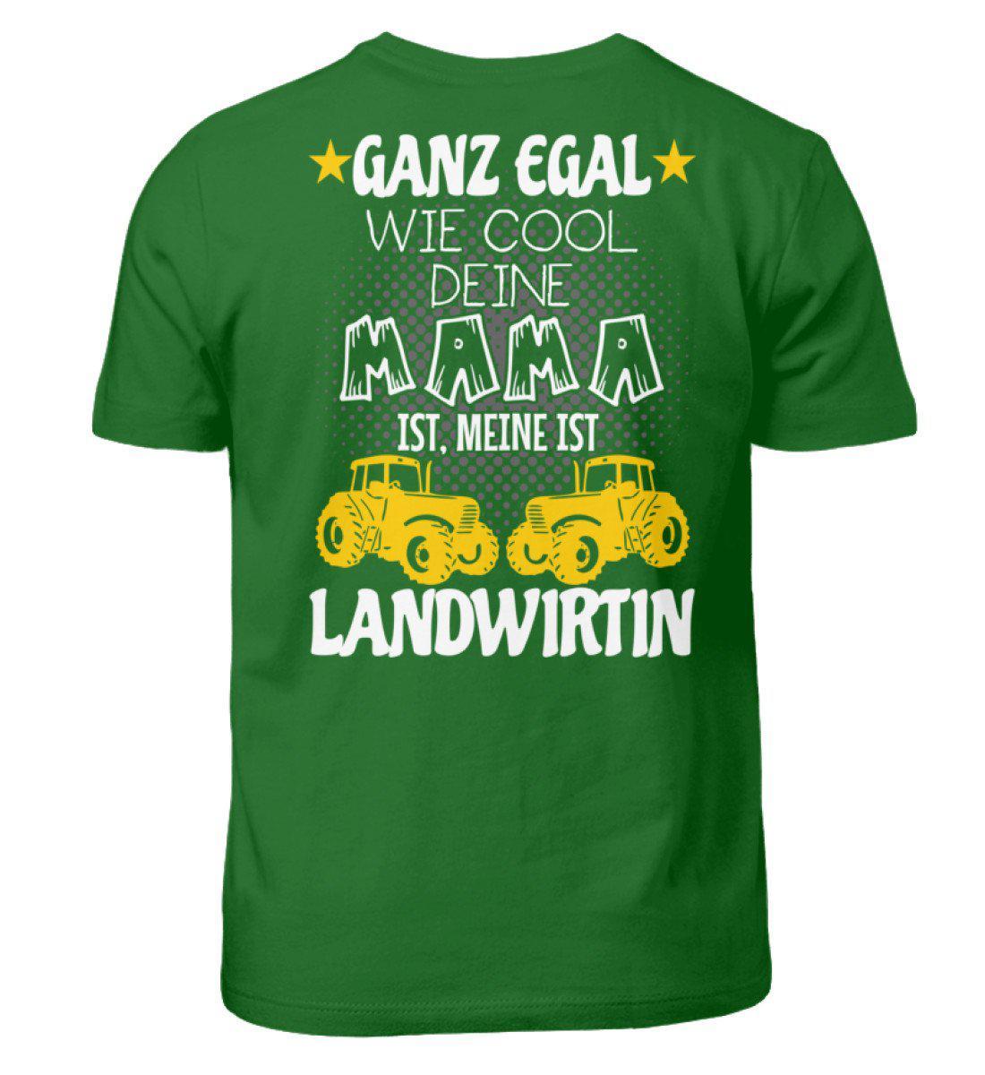 Meine Mama ist Landwirtin (Rückenprint) · Kinder T-Shirt-Kinder T-Shirt-Kelly Green-3/4 (98/104)-Agrarstarz