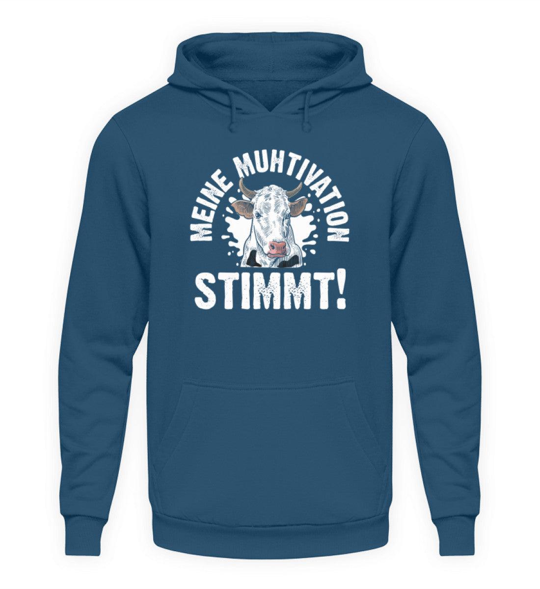 Meine Muhtivation stimmt · Unisex Kapuzenpullover Hoodie-Unisex Hoodie-Airforce Blue-S-Agrarstarz