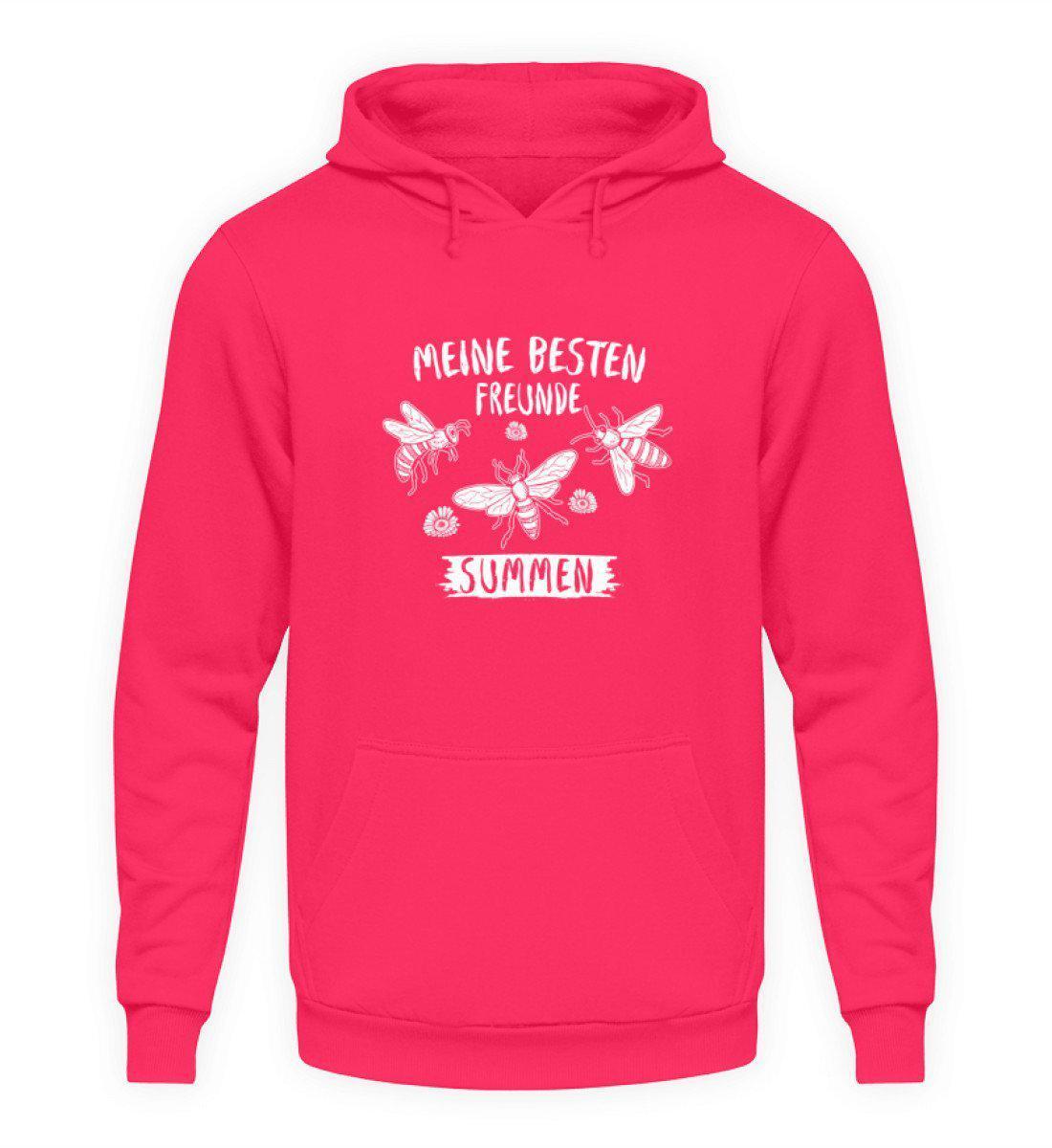 Meine besten Freunde summen · Unisex Kapuzenpullover Hoodie-Unisex Hoodie-Hot Pink-S-Agrarstarz