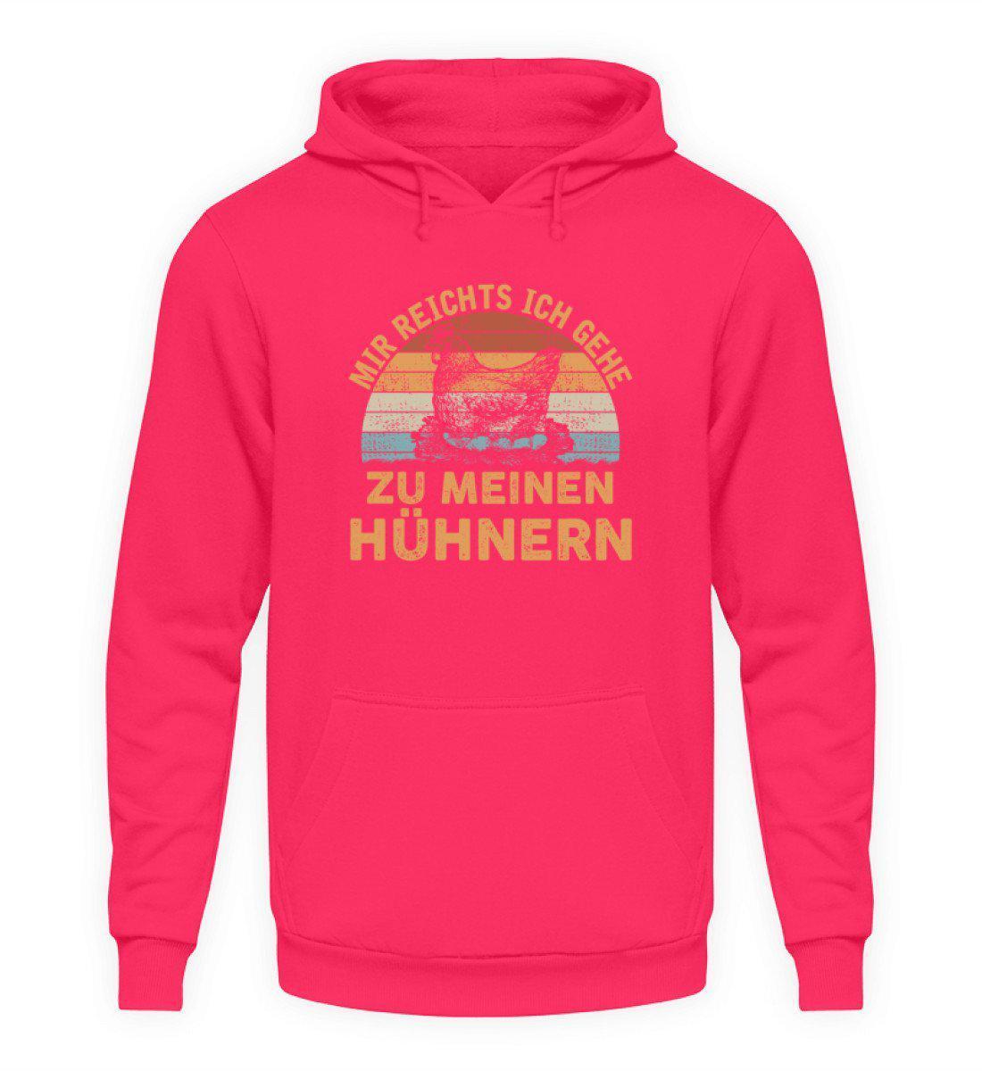 Mir reichts Hühner Retro · Unisex Hoodie-Unisex Hoodie-Hot Pink-S-Agrarstarz