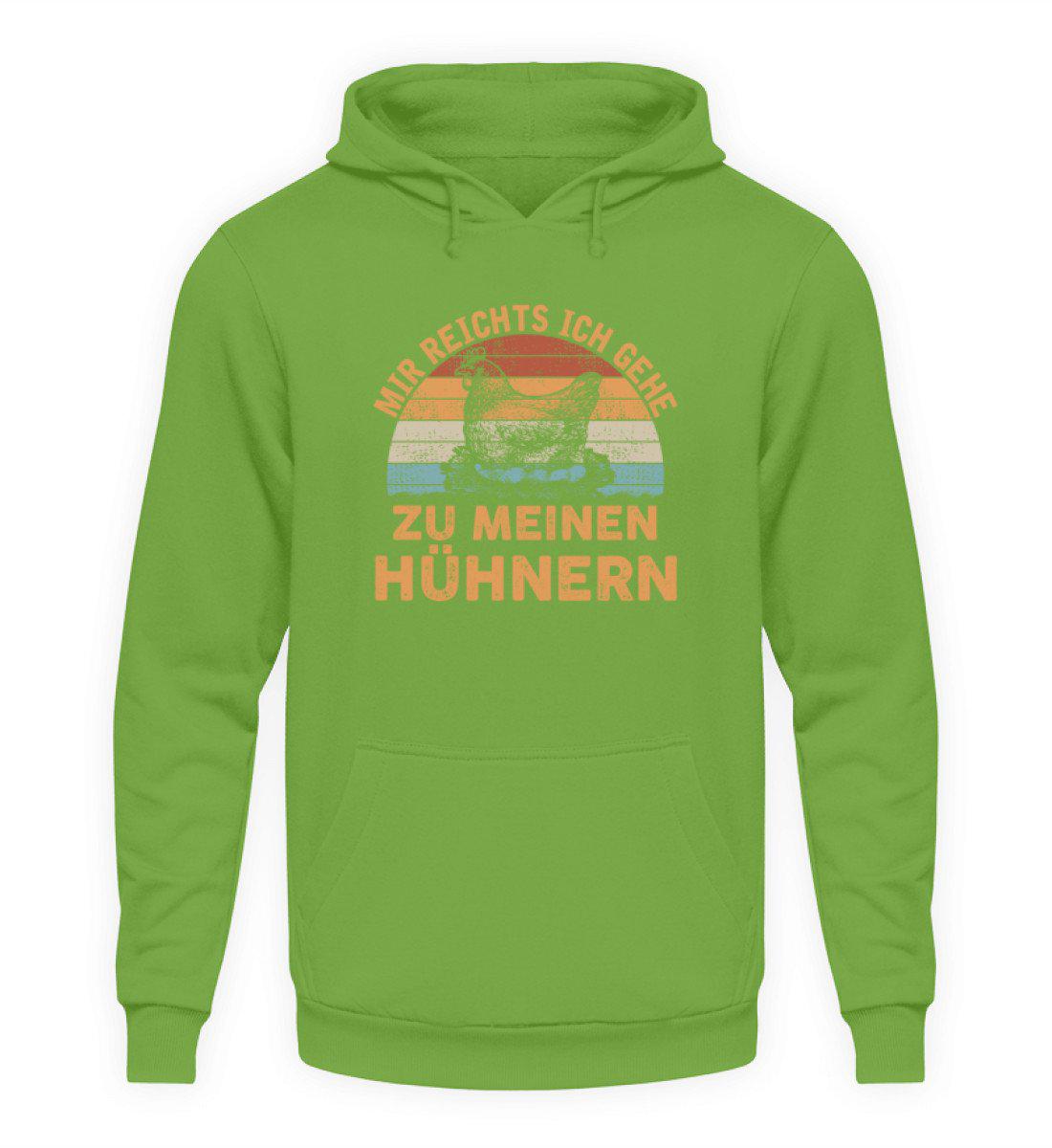 Mir reichts Hühner Retro · Unisex Hoodie-Unisex Hoodie-LimeGreen-S-Agrarstarz