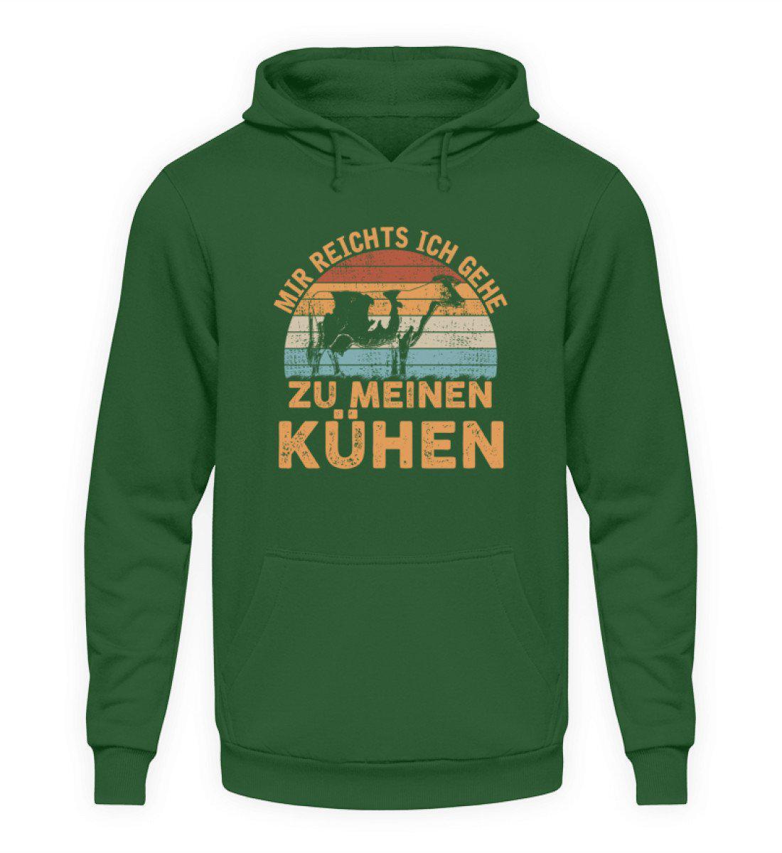 Mir reichts Kühe Retro · Unisex Hoodie-Unisex Hoodie-Bottle Green-S-Agrarstarz