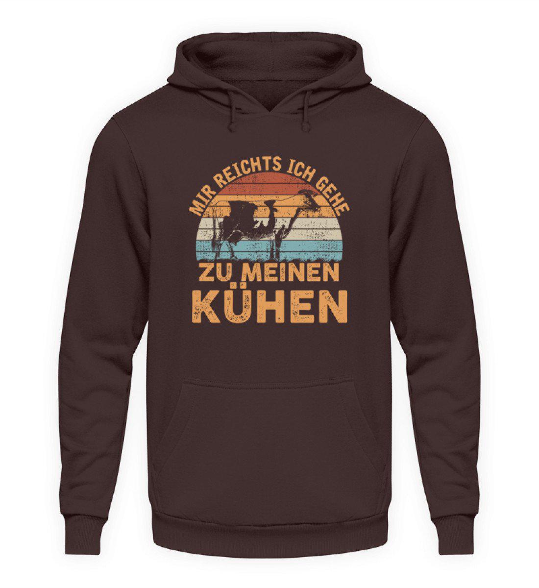 Mir reichts Kühe Retro · Unisex Hoodie-Unisex Hoodie-Hot Chocolate-L-Agrarstarz