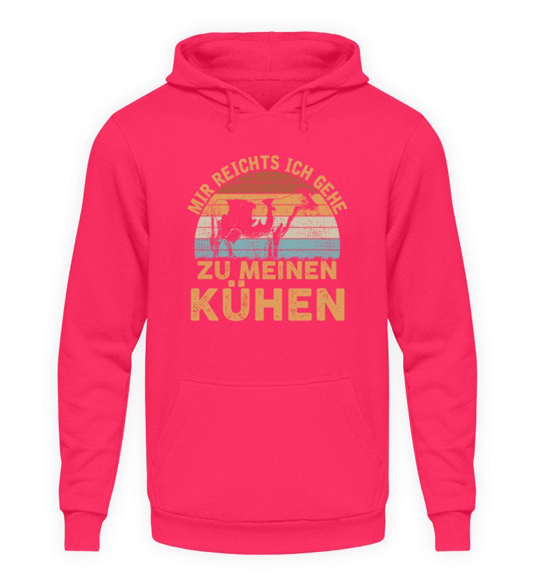 Mir reichts Kühe Retro · Unisex Hoodie-Unisex Hoodie-Hot Pink-S-Agrarstarz