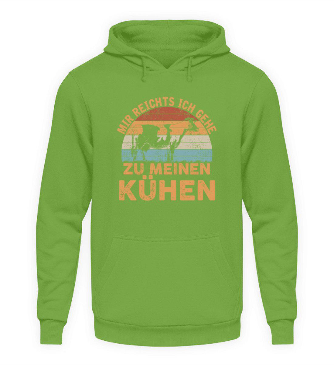 Mir reichts Kühe Retro · Unisex Hoodie-Unisex Hoodie-LimeGreen-S-Agrarstarz