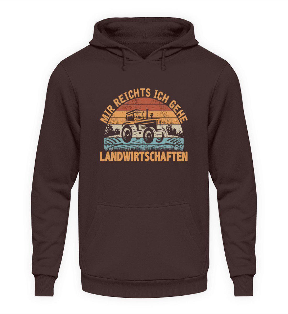 Mir reichts Landwirtschaften Retro · Unisex Hoodie-Unisex Hoodie-Hot Chocolate-L-Agrarstarz