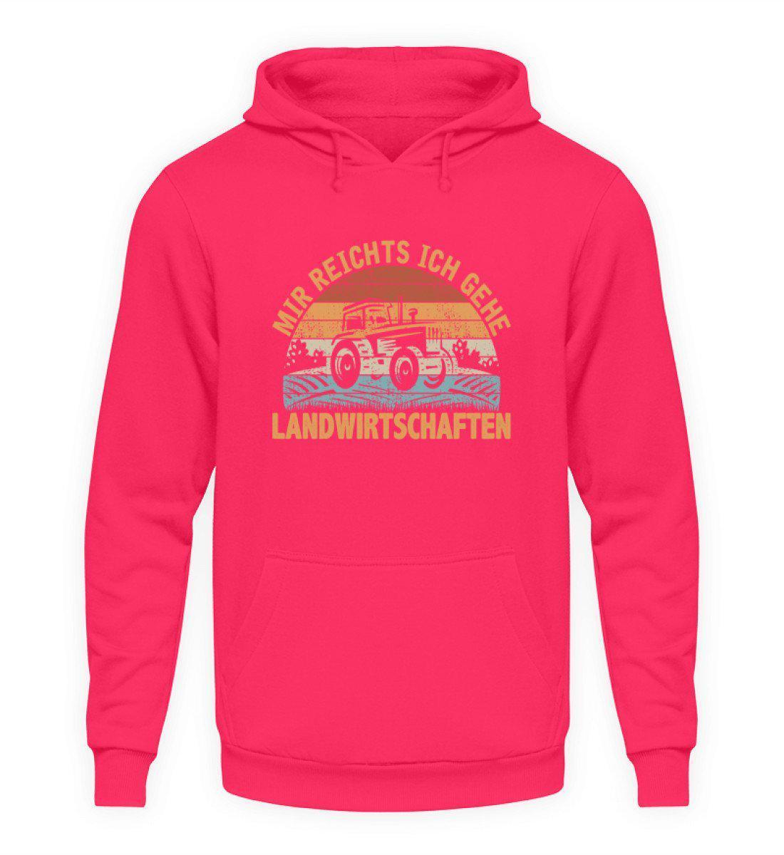 Mir reichts Landwirtschaften Retro · Unisex Hoodie-Unisex Hoodie-Hot Pink-S-Agrarstarz