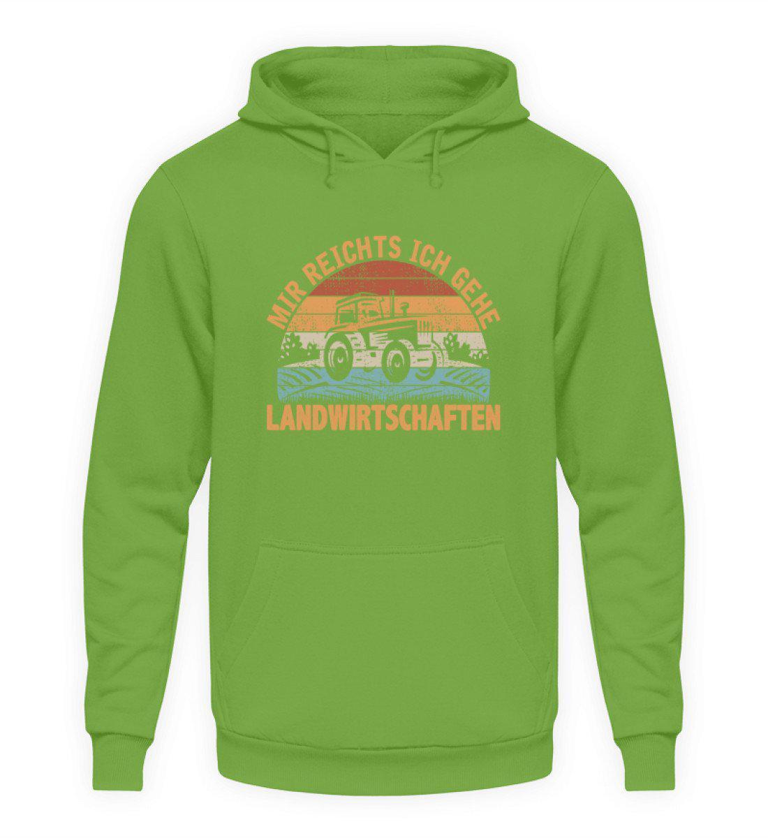 Mir reichts Landwirtschaften Retro · Unisex Hoodie-Unisex Hoodie-LimeGreen-S-Agrarstarz