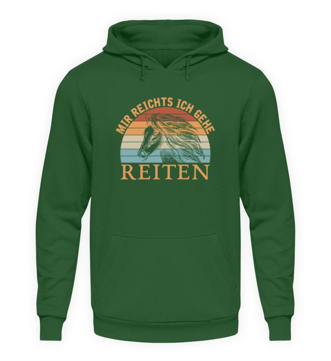 Mir reichts Reiten Retro · Unisex Hoodie-Unisex Hoodie-Bottle Green-S-Agrarstarz