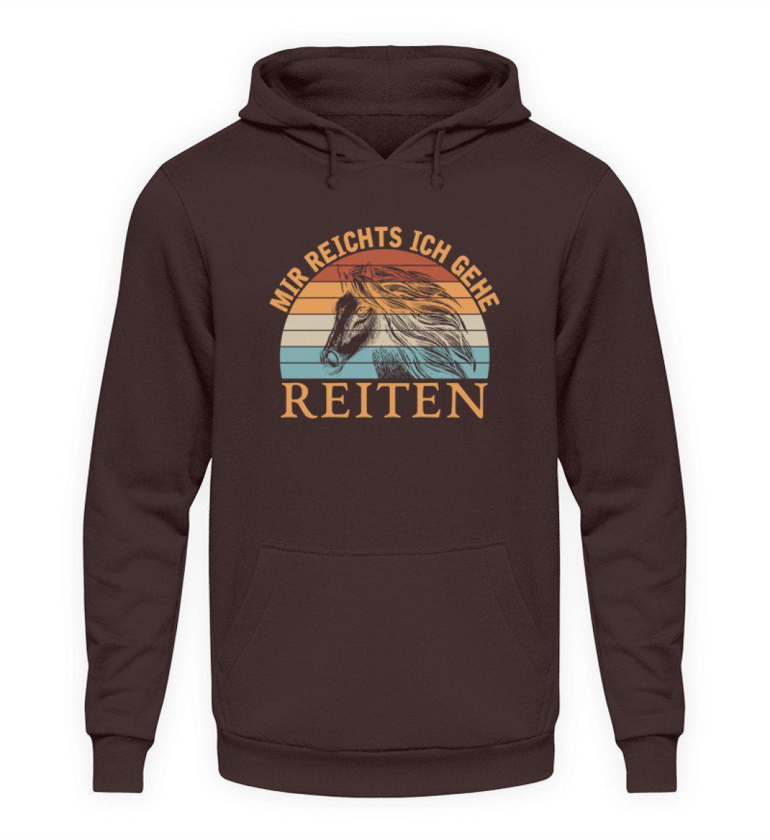 Mir reichts Reiten Retro · Unisex Hoodie-Unisex Hoodie-Hot Chocolate-L-Agrarstarz