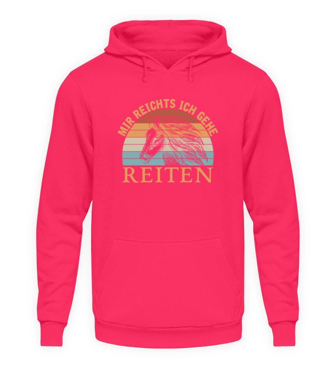 Mir reichts Reiten Retro · Unisex Hoodie-Unisex Hoodie-Hot Pink-S-Agrarstarz
