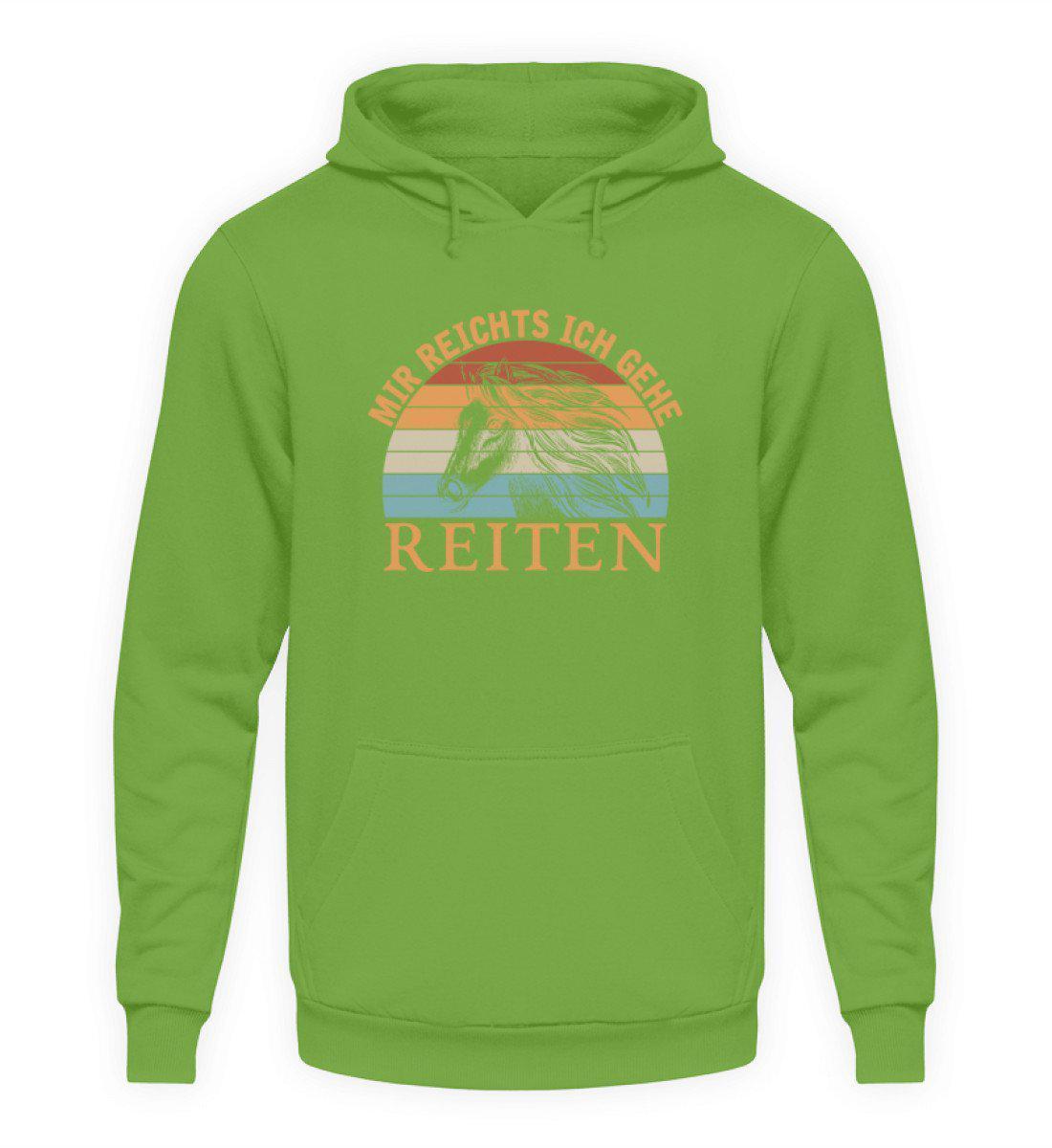Mir reichts Reiten Retro · Unisex Hoodie-Unisex Hoodie-LimeGreen-S-Agrarstarz