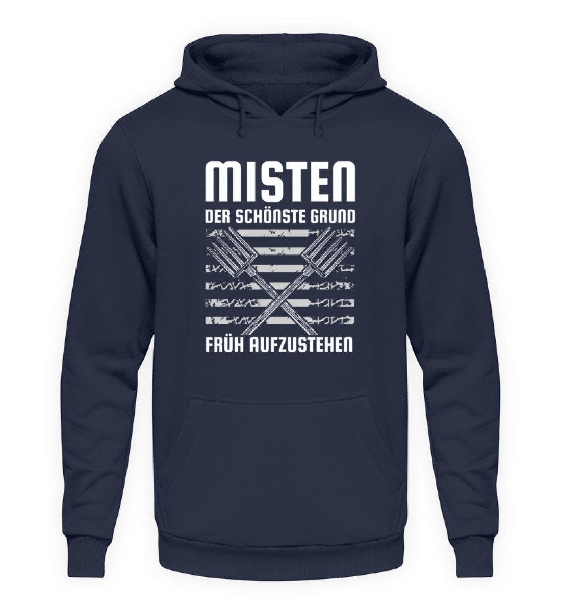 Misten schönste Grund · Unisex Kapuzenpullover Hoodie-Unisex Hoodie-Oxford Navy-S-Agrarstarz