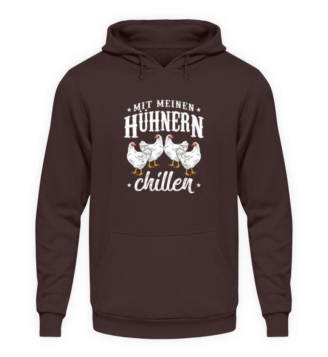 Mit Hühnern chillen · Unisex Kapuzenpullover Hoodie-Unisex Hoodie-Hot Chocolate-M-Agrarstarz