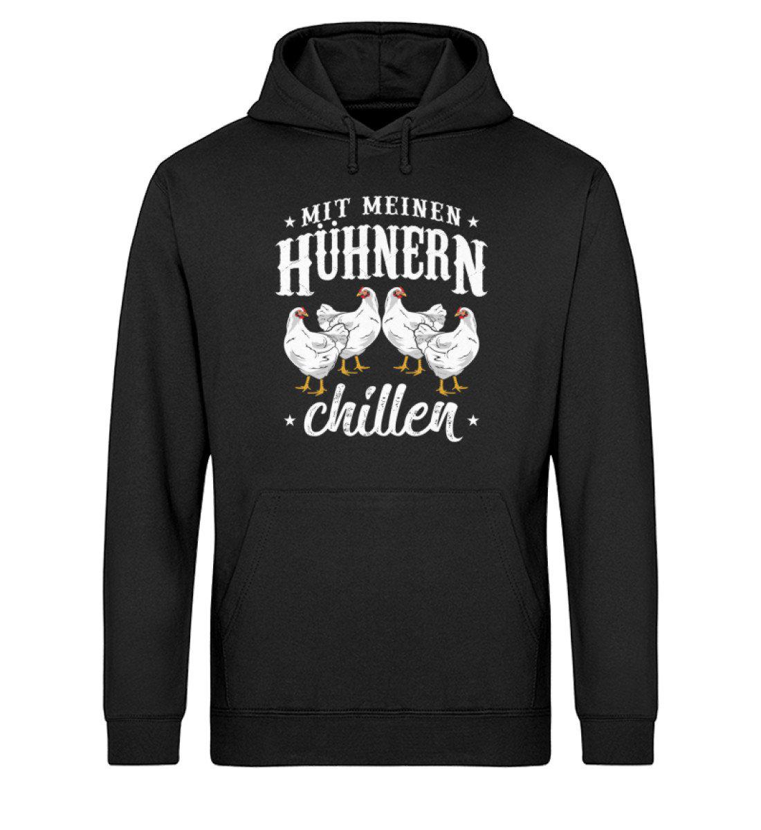 Mit meinen Hühnern chillen · Unisex Organic Hoodie-Drummer Hoodie ST/ST-Black-XS-Agrarstarz