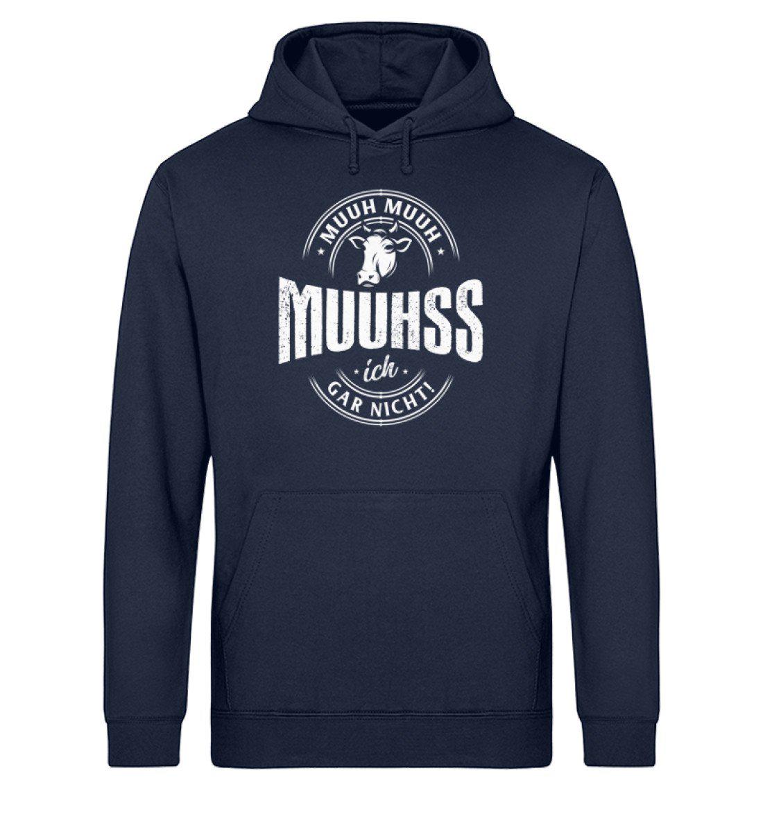 Muuh muuh muuhss ich gar nicht · Unisex Organic Hoodie-Drummer Hoodie ST/ST-French Navy-XS-Agrarstarz