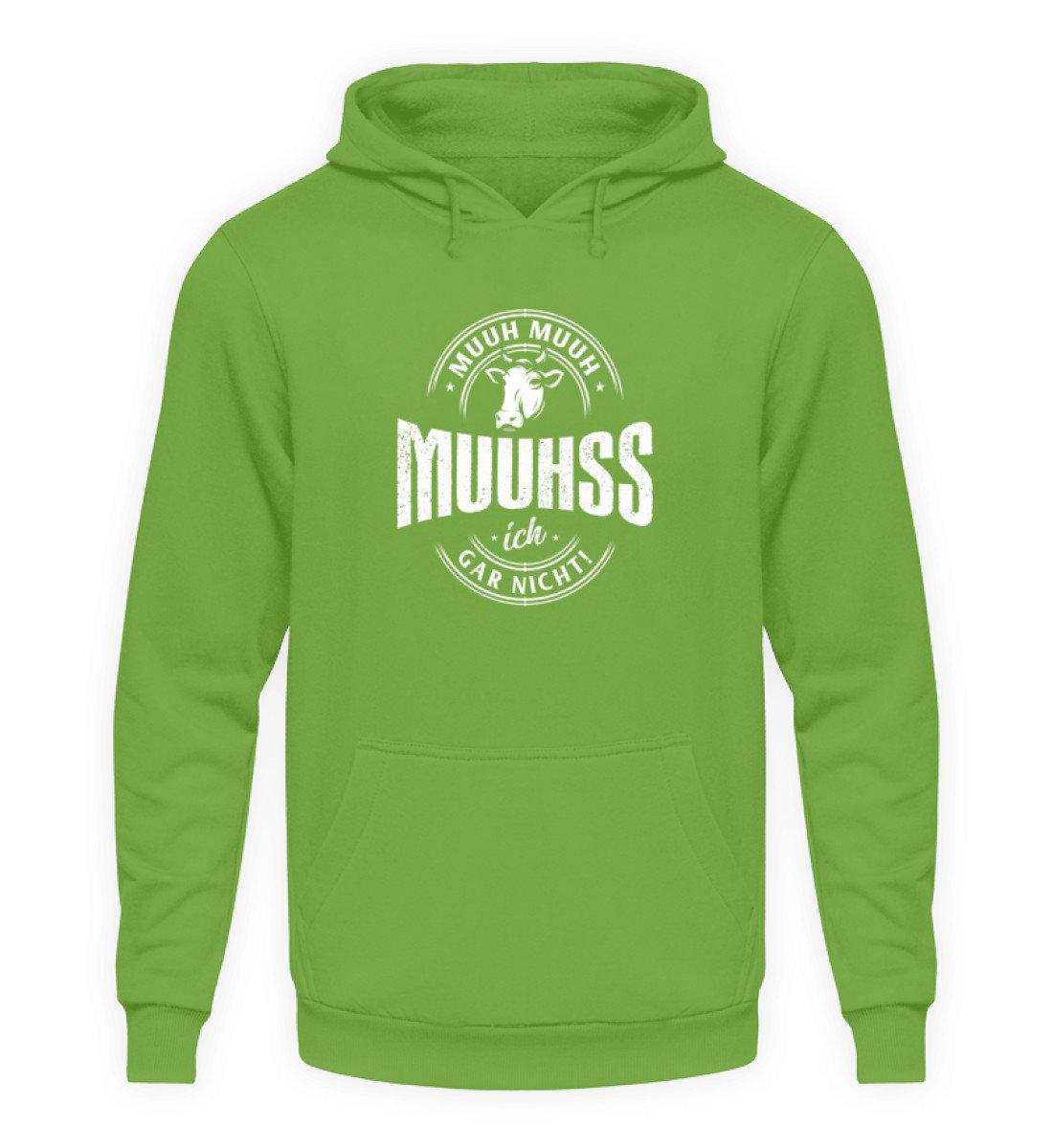Muuhss ich gar nicht · Unisex Kapuzenpullover Hoodie-Unisex Hoodie-LimeGreen-S-Agrarstarz
