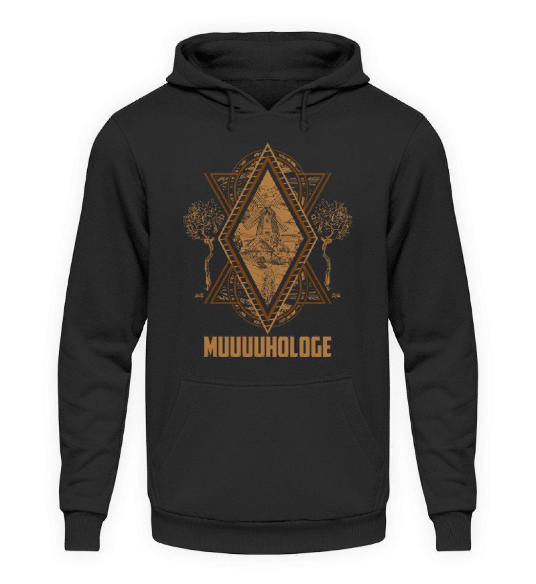 Muuuhologe Geometric · Unisex Kapuzenpullover Hoodie-Unisex Hoodie-Jet Black-S-Agrarstarz