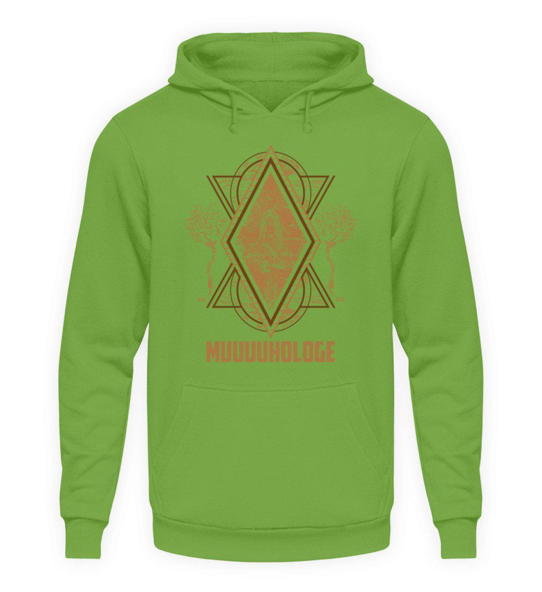 Muuuhologe Geometric · Unisex Kapuzenpullover Hoodie-Unisex Hoodie-LimeGreen-S-Agrarstarz