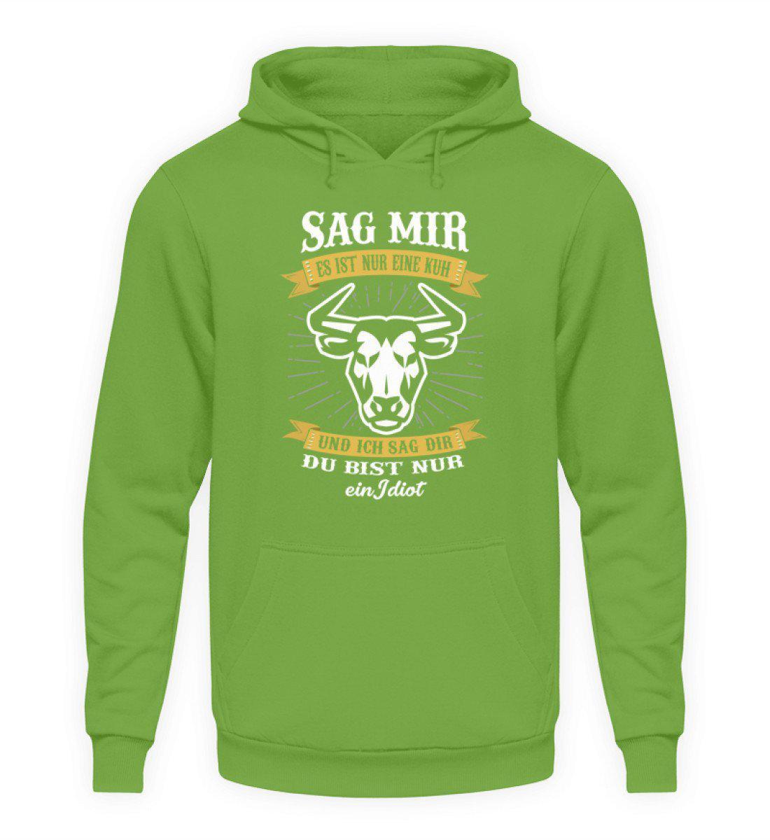 Nicht nur eine Kuh - Unisex Kapuzenpullover Hoodie-Unisex Hoodie-LimeGreen-L-Agrarstarz