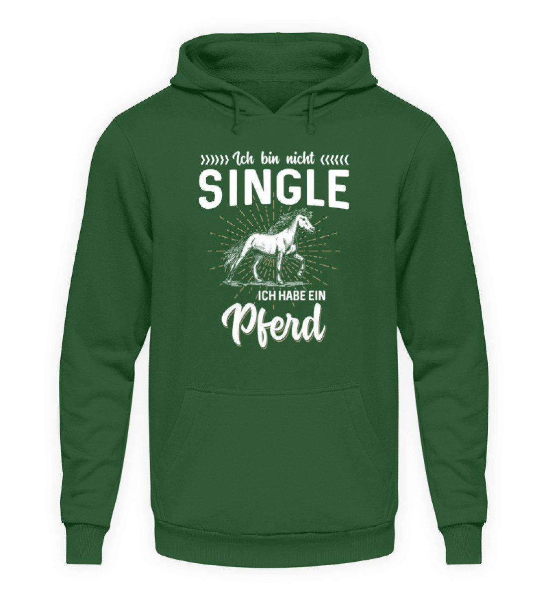 Nicht single Pferd · Unisex Kapuzenpullover Hoodie-Unisex Hoodie-Bottle Green-S-Agrarstarz