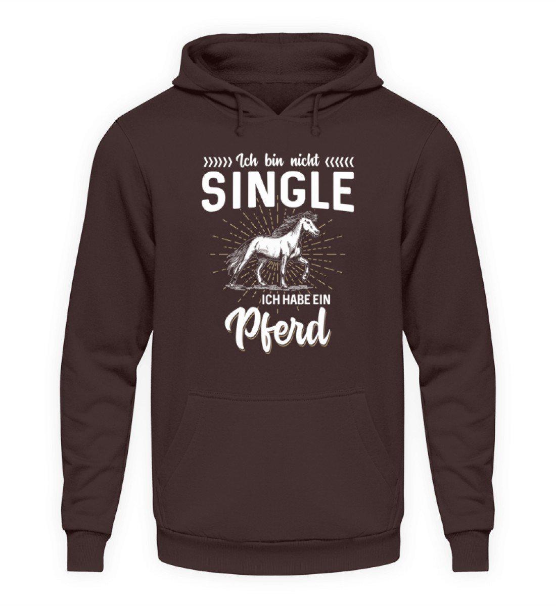 Nicht single Pferd · Unisex Kapuzenpullover Hoodie-Unisex Hoodie-Hot Chocolate-S-Agrarstarz