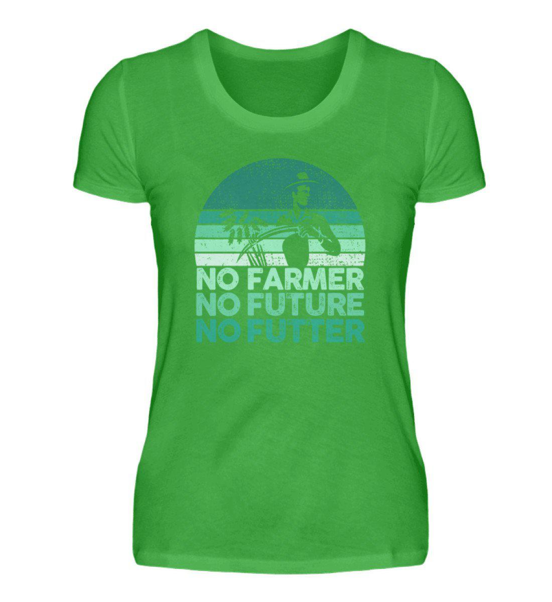 No Farmer no Futter · Damen T-Shirt-Damen Basic T-Shirt-Green Apple-S-Agrarstarz