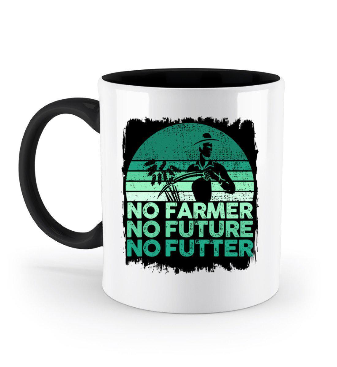 No Farmer no Futter · Keramik Tasse zweifarbig-Keramik Tasse Zweifarbig-Black-330ml-Agrarstarz