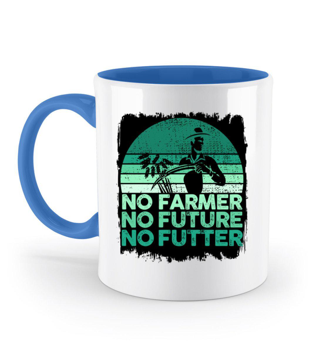 No Farmer no Futter · Keramik Tasse zweifarbig-Keramik Tasse Zweifarbig-Blue-330ml-Agrarstarz